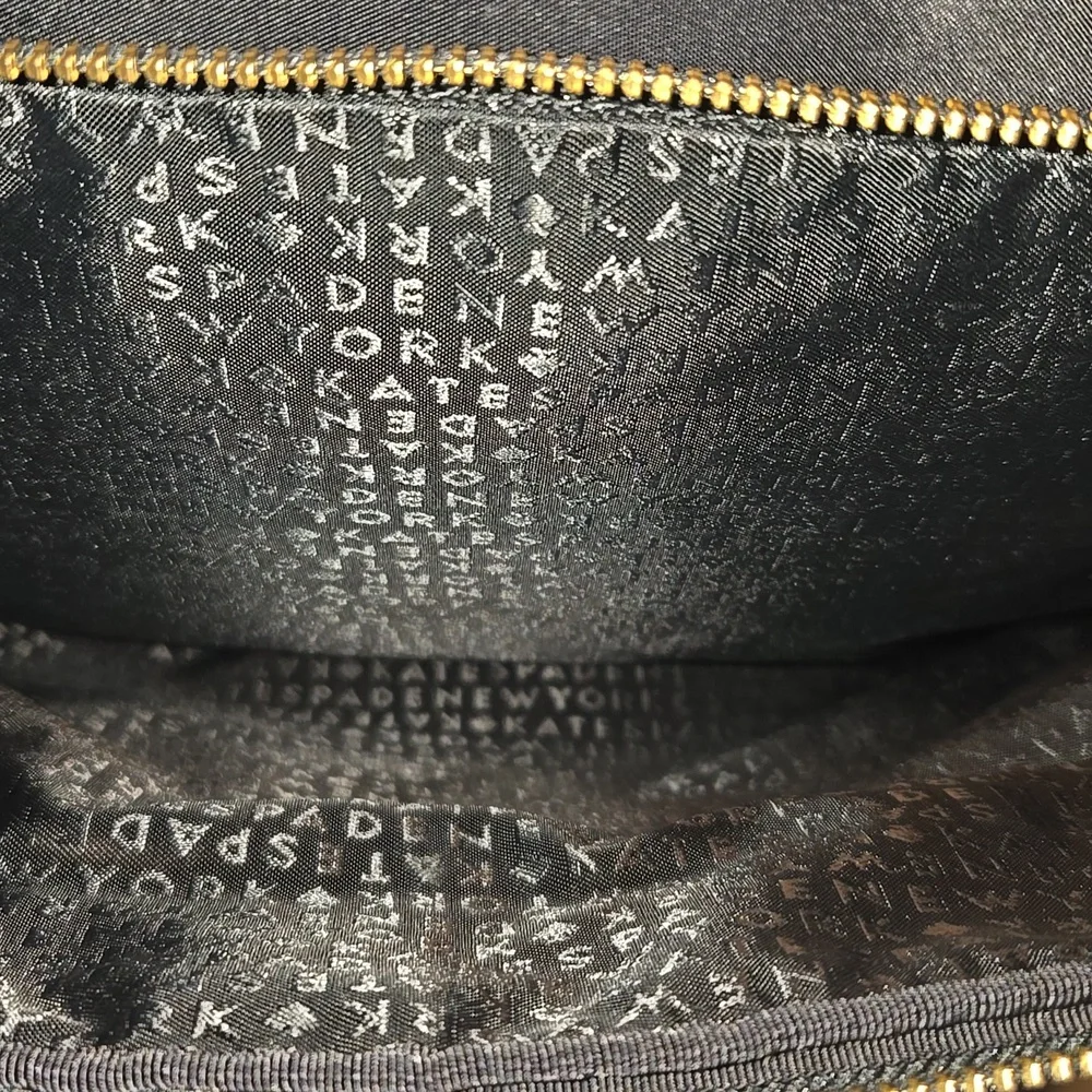 Kate Spade Black Backpack with Gold Accents - Picture 5 of 14